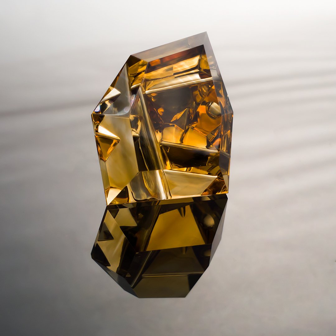 Gem Carving - Citrine - Innerscape - 40.73ct by Doug Menadue