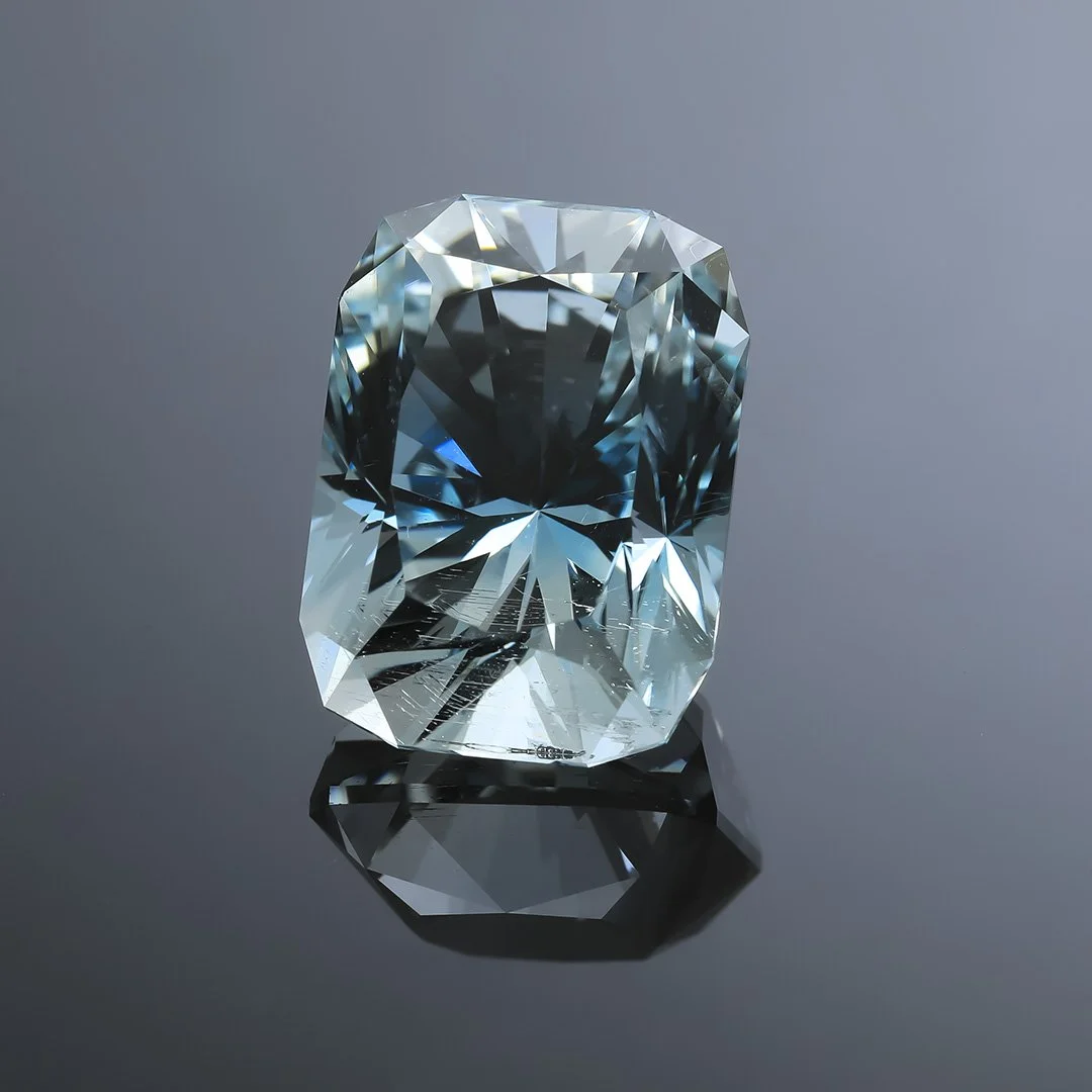 Australian O'Briens Creek Natural Blue Topaz - Signature #3 Cushion - 32.29ct