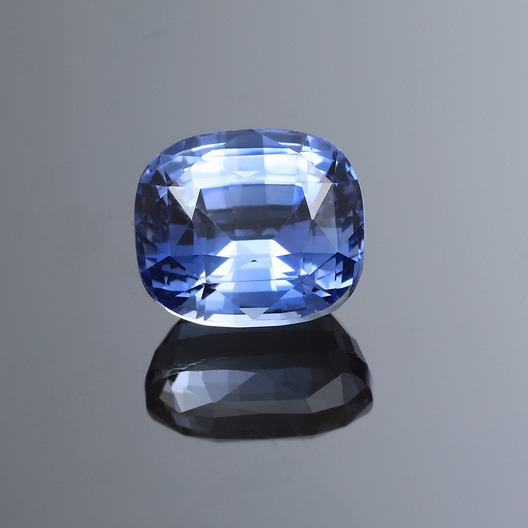 Ceylon Blue Sapphire - Rectangle Cushion - 3.37ct