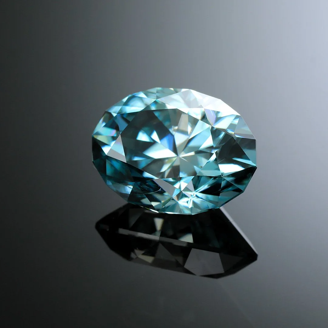 Cambodian Blue Zircon - Beautiful Oval - 17.35ct