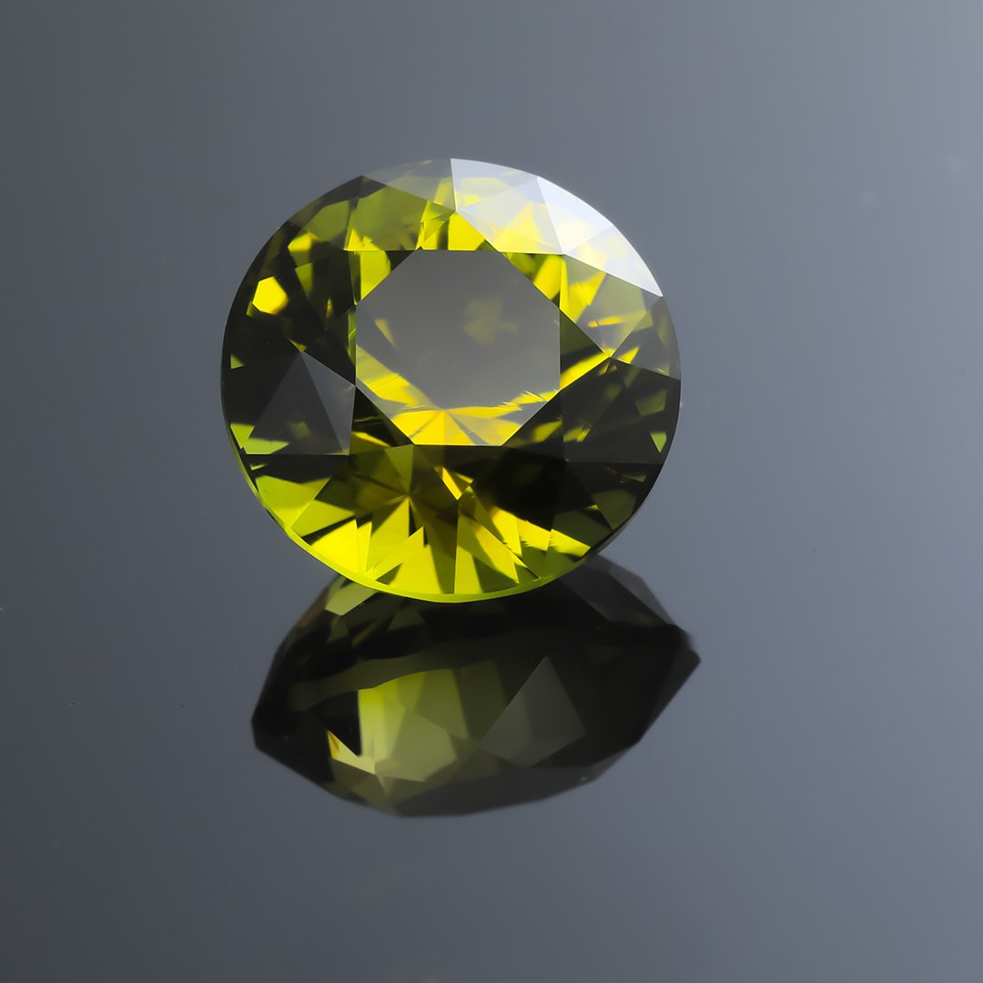 Nigerian Golden Green Chartreuse Sunset Tourmaline - Halo Flare - 6.27ct