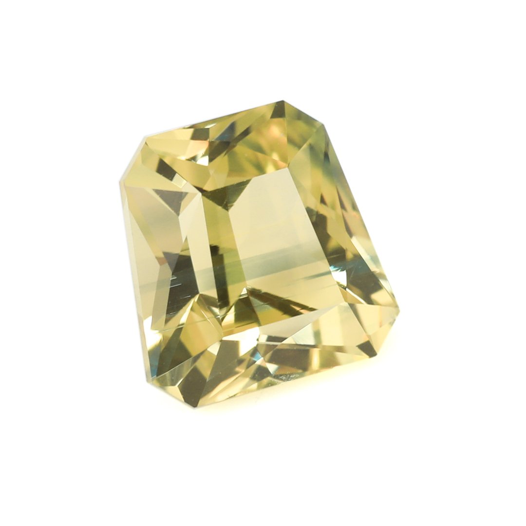 Precision Gem - Australian Yellow Parti Sapphire - Shield - 1.39ct by Doug Menadue