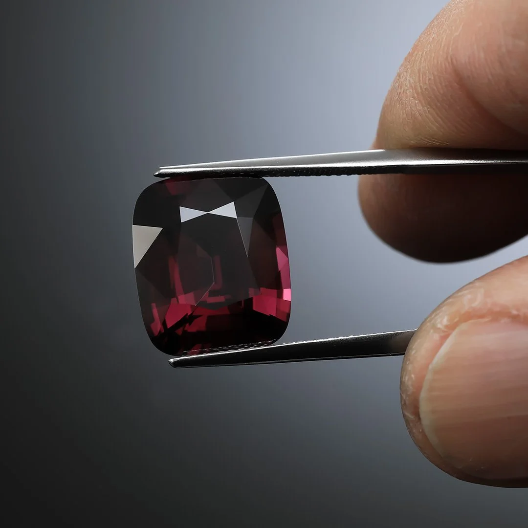 Burmese Purple Spinel - Rectangle Cushion - 10.34ct