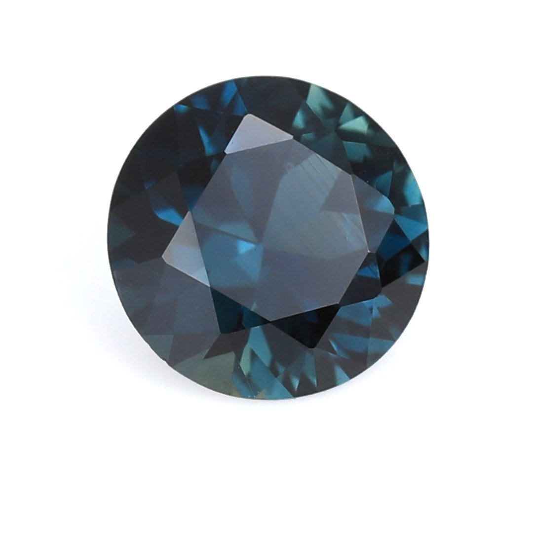 Bespoke Gems - Australian Green Blue Sapphire - Round Brilliant - 1.14ct