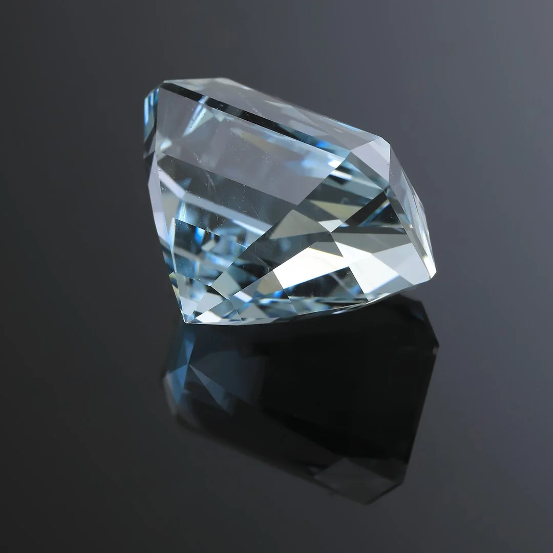 Australian O'Briens Creek Natural Blue Topaz - Scissor Step Alpha - 36.47ct