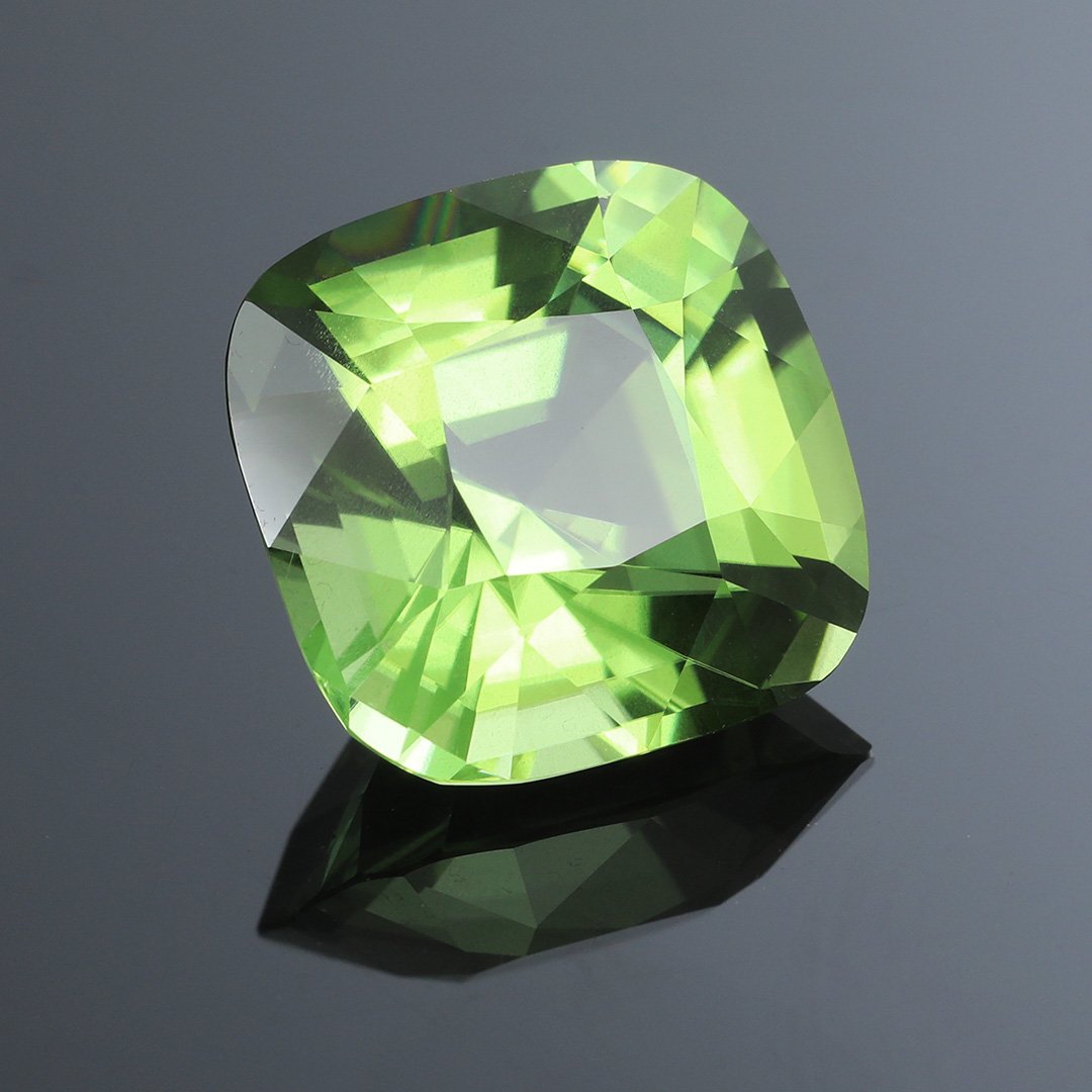 Burmese Peridot - Square Cushion - 10.4ct