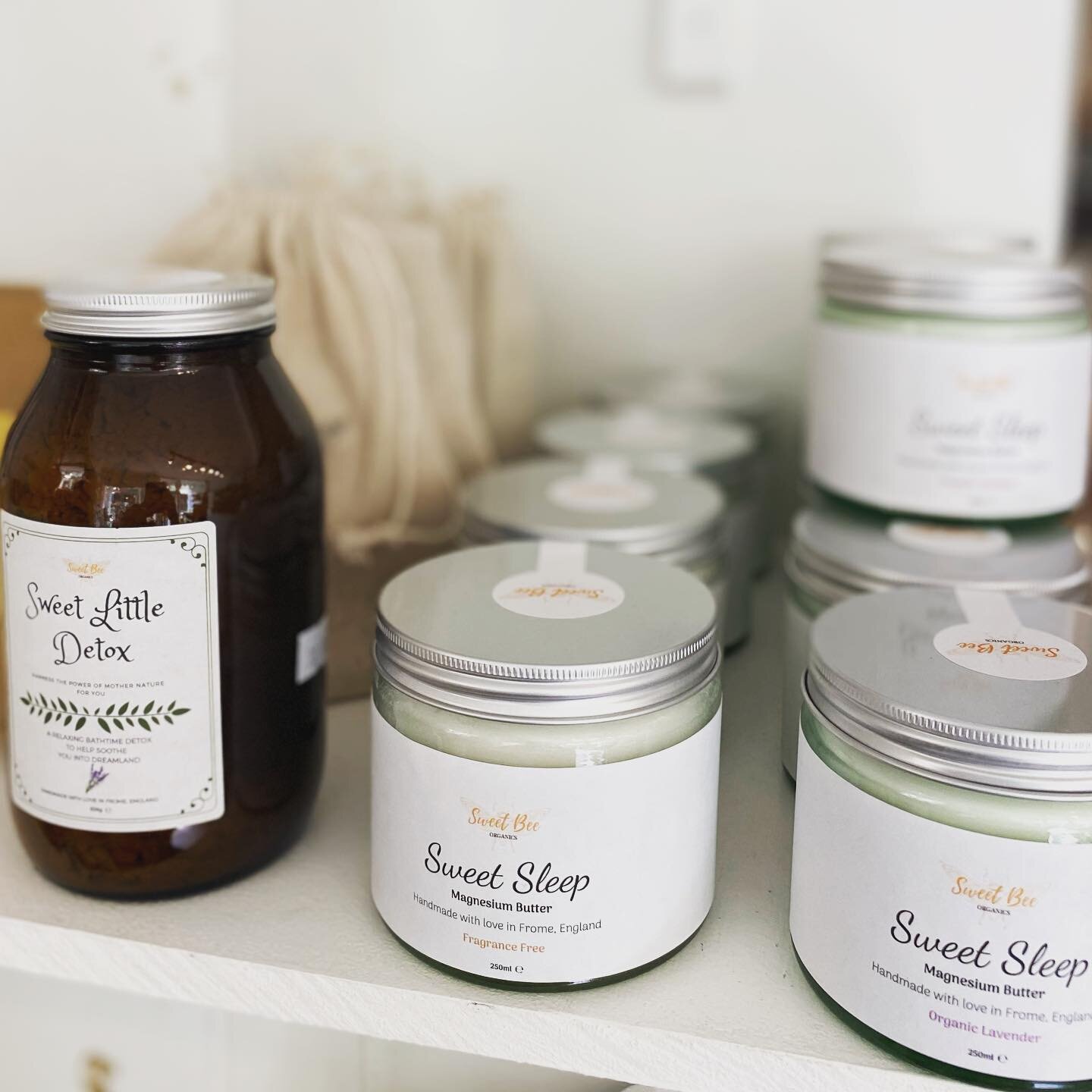 Sweet Sleep is here 🙏 @sweetbeeorganics now filling the shelves at Honey on the Hill with the Sweet Sleep Magnesium Butter to help soothe your system, especially before bed, for those restless legs. 
Our bodies are often lacking in Magnesium and thi