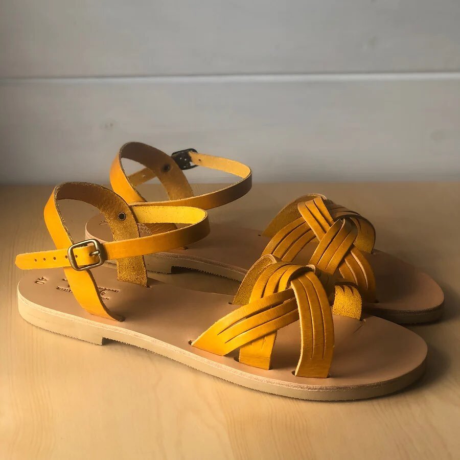 SANDALS! Glorious Greek Leather 💛☀️🤸🏽&zwj;♀️ it&rsquo;s shimmy sunshine time. I thought it warrants a whole post! Love this time of year where everything gets to see some light, warmth, rays&hellip;.. 
Lots of styles and sizes still available. All