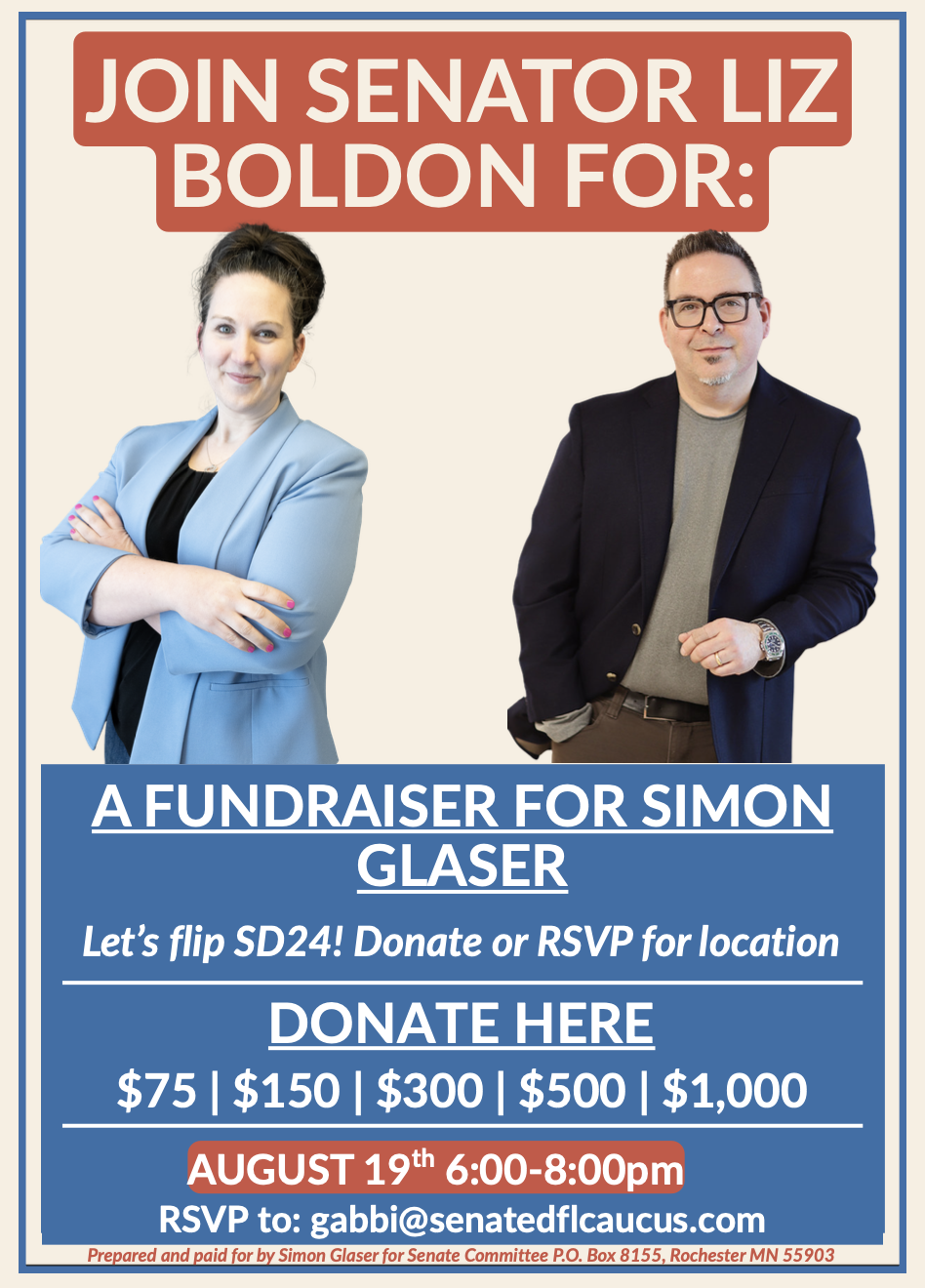 Fundraiser for Simon Glaser
