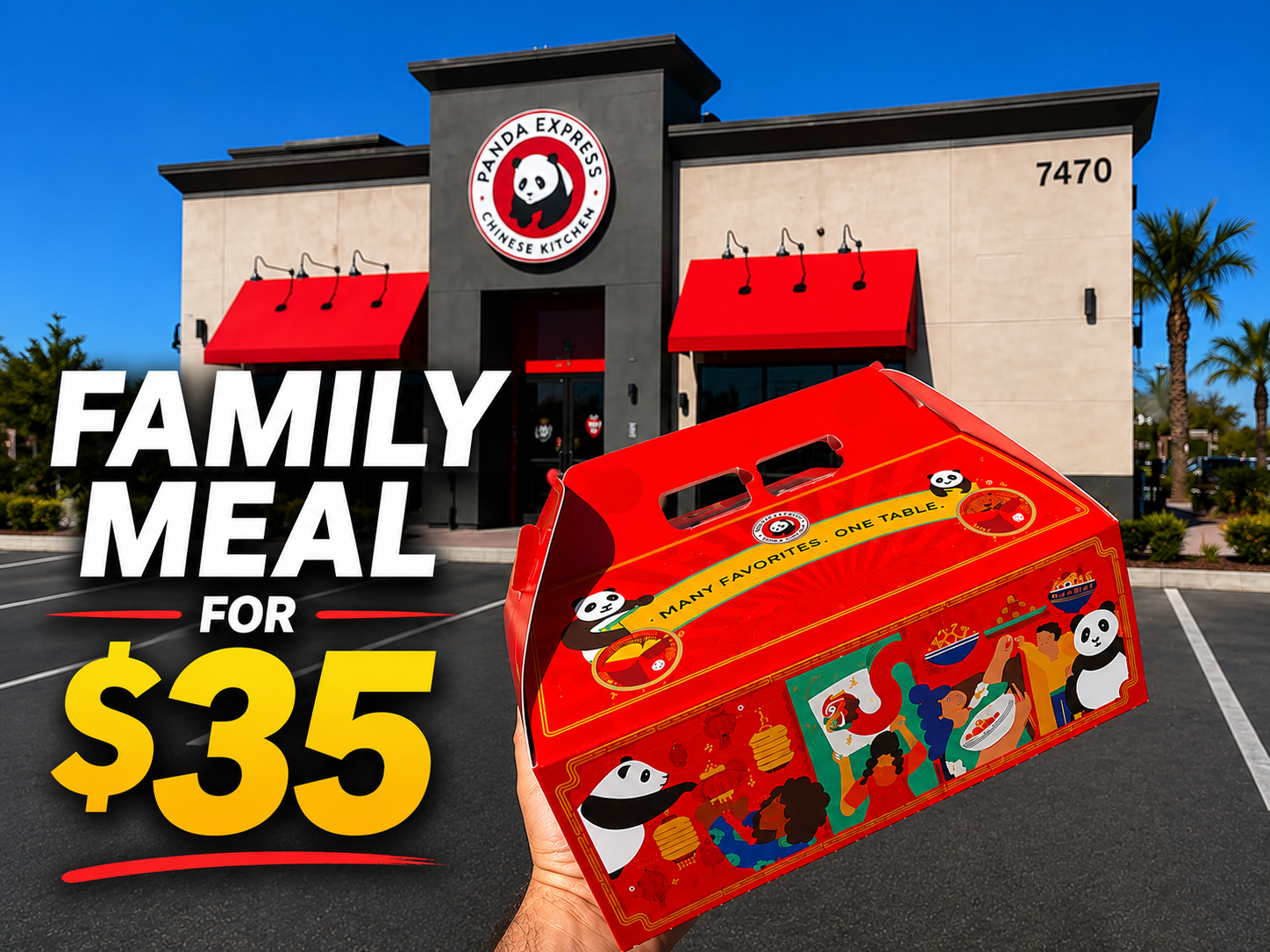 Panda Family Meal Deal for $35