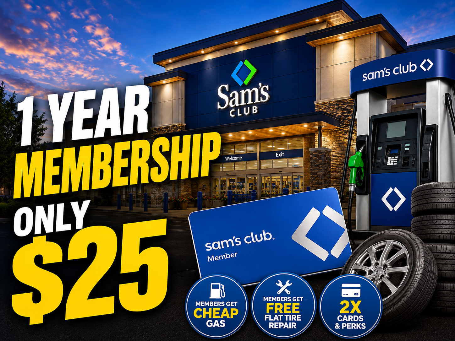 Sam’s Club $25 Membership