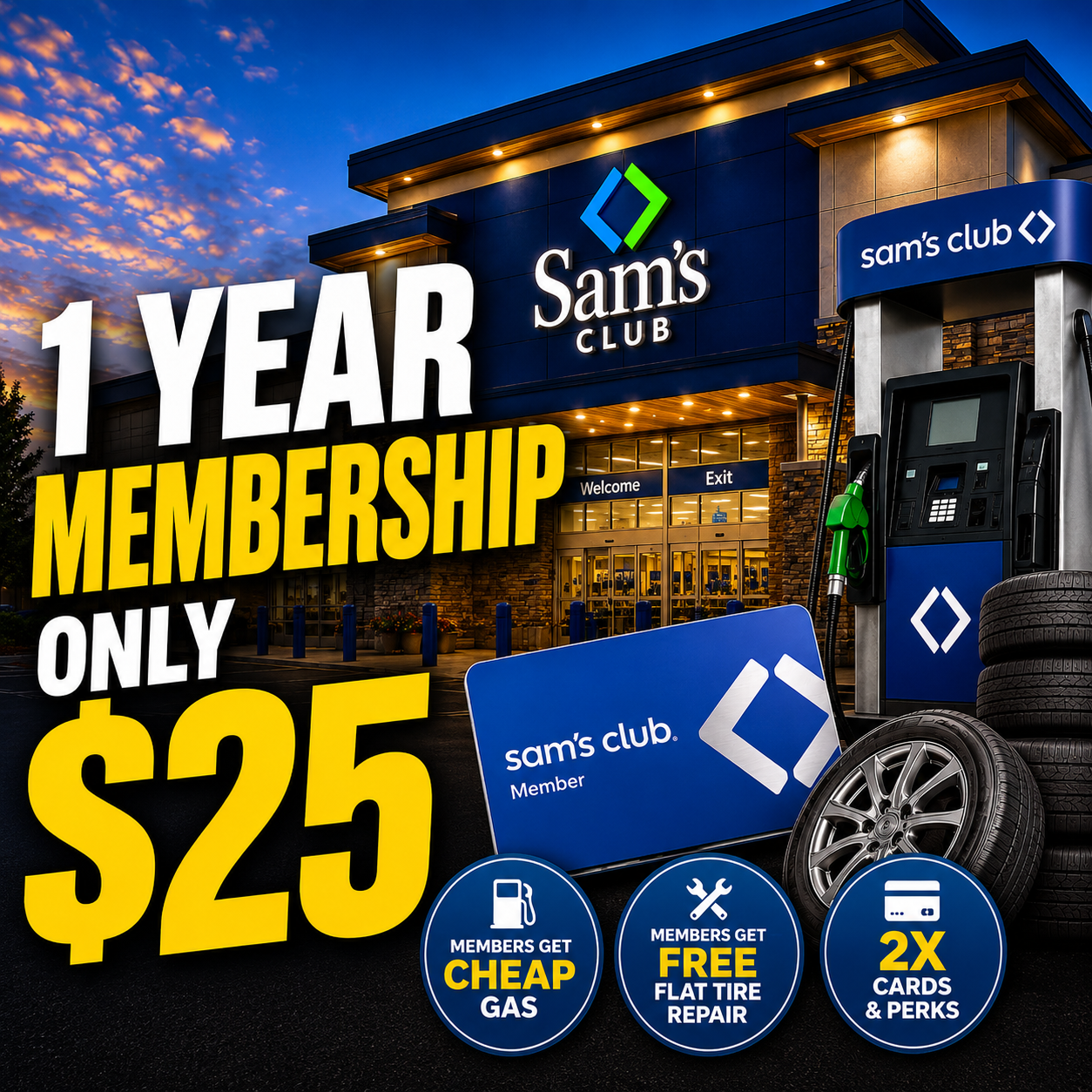 Sam’s Club $25 Membership