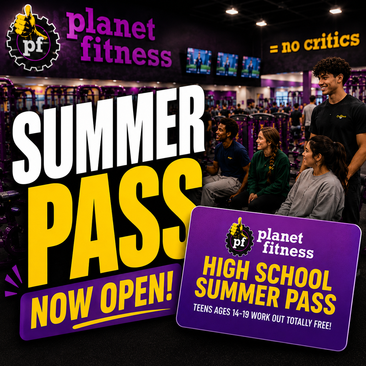 Planet Fitness Free Summer Pass