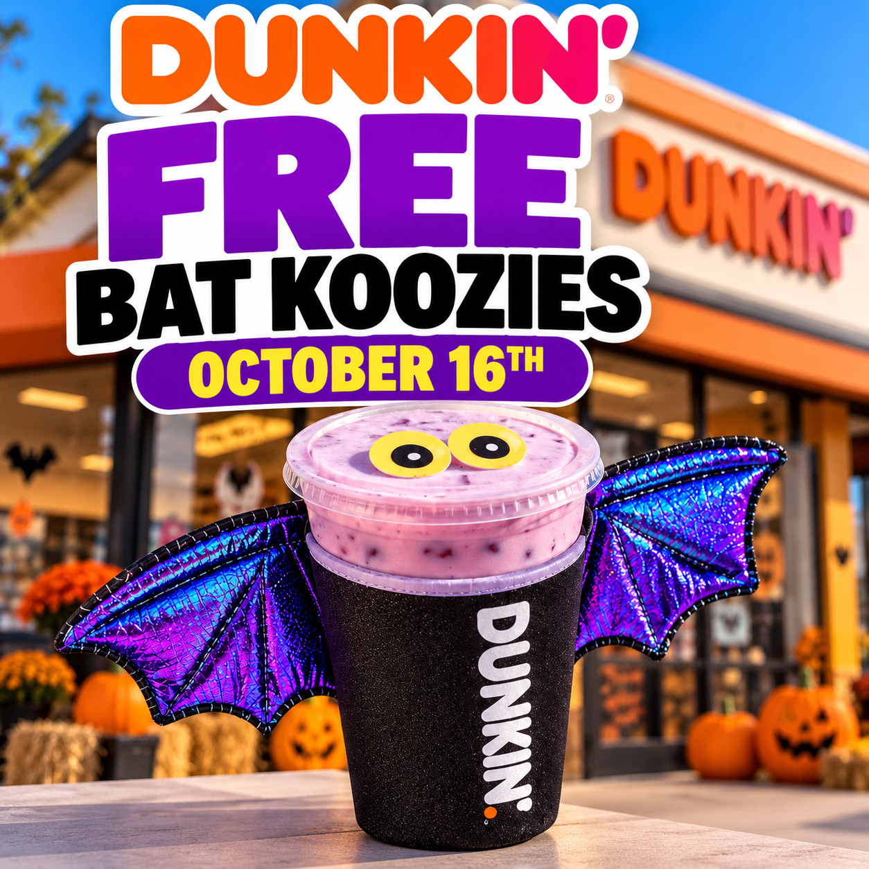 Dunkin’ Free Bat Koozies