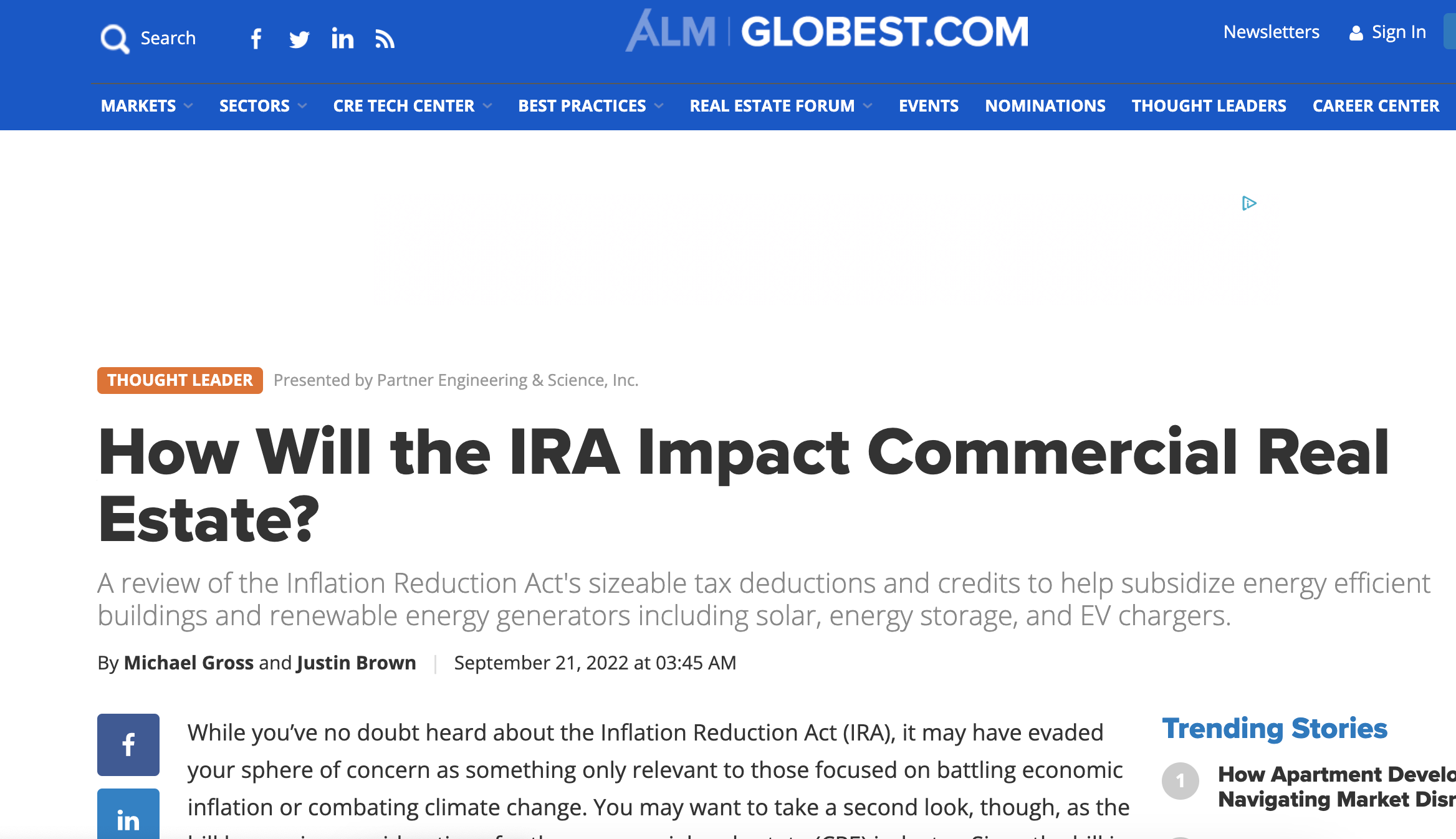 How Will the IRA Impact Commercial Real Estate?