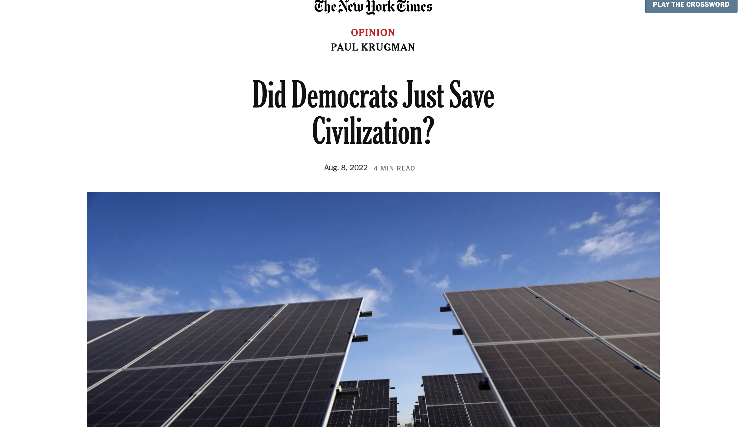 Did Democrats Just Save Civilization?