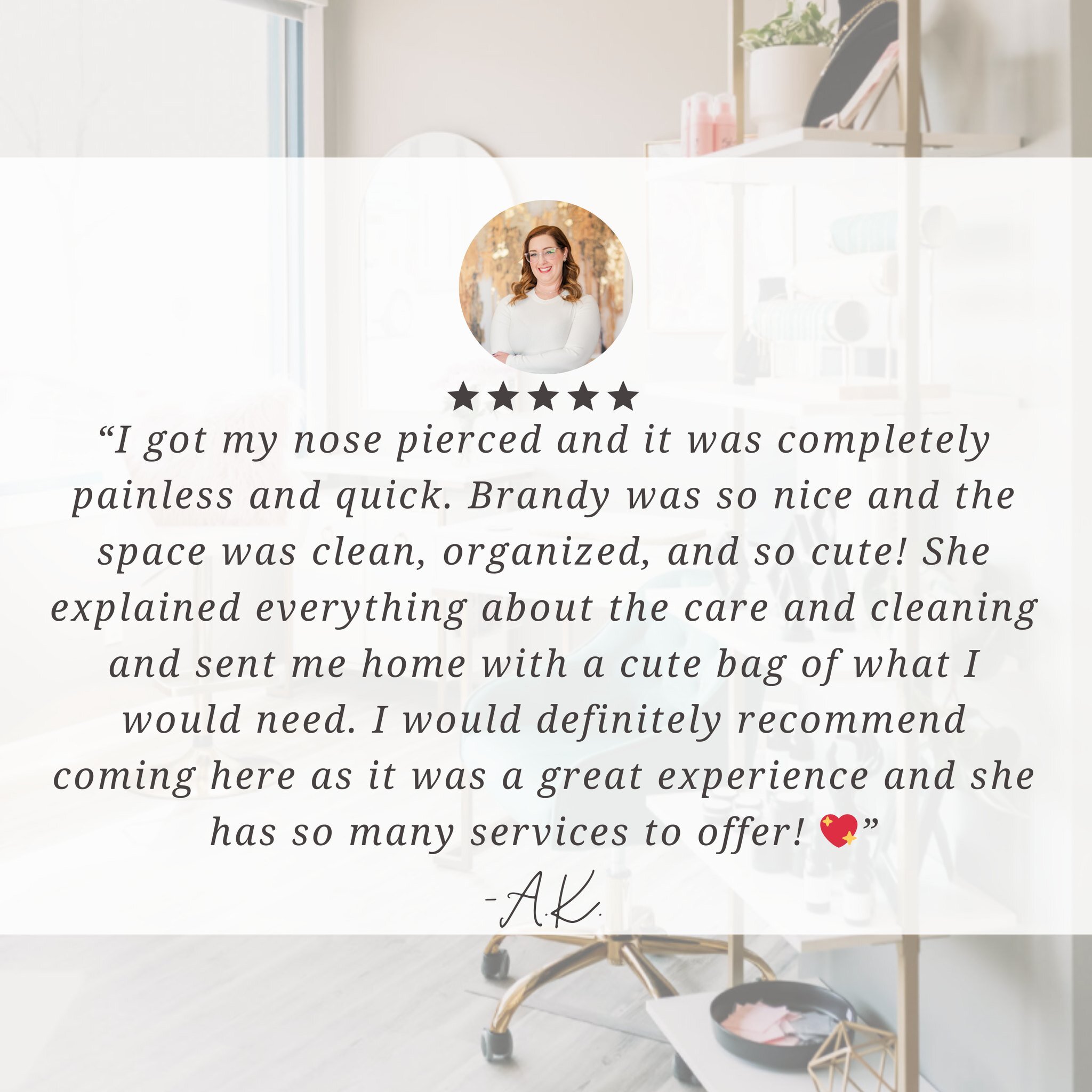Have you had 5 star service from Brandy!? ✨ If so, we would LOVE for you to take a moment and leave Meadow and Charm a ⭐️ 5 STAR REVIEW ⭐️ here:

https://g.page/r/CYRDx7_3GHmIEBM/review