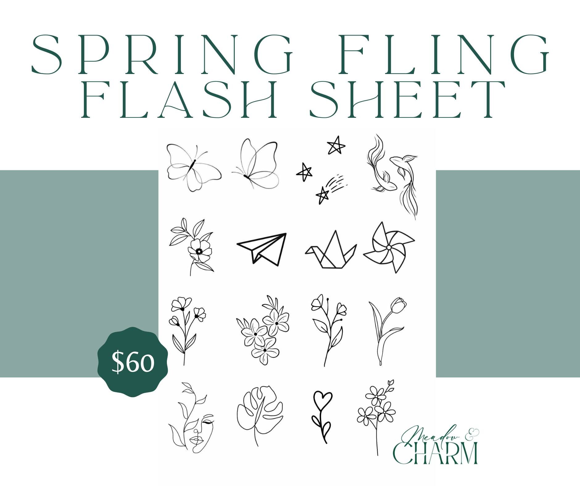 Spring Fling Flash Tattoos! This Friday from 4-8 in Avoca, flash tattoos will be first come, first serve! Tattoos are all 1.5-2 inches and no modifications are available during this event. Come early to sign up then spend your time shopping downtown 