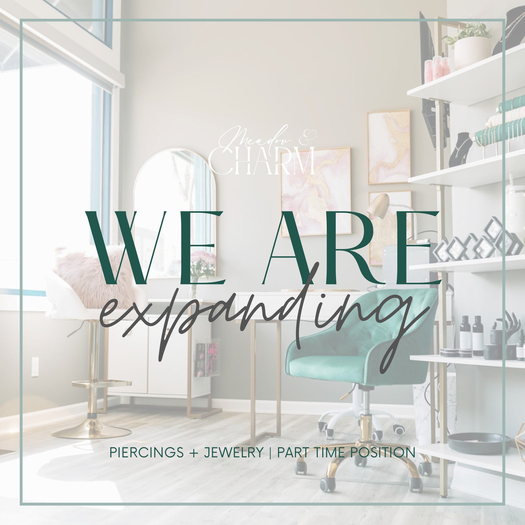 💕✨EXCITING NEWS: WE ARE EXPANDING! ✨💕

In order to expand hours at both of our gorgeous locations, we are looking for ✨TWO✨ individuals for part time work in both Council Bluffs and Avoca (1 new team member for each location). Training will be prov