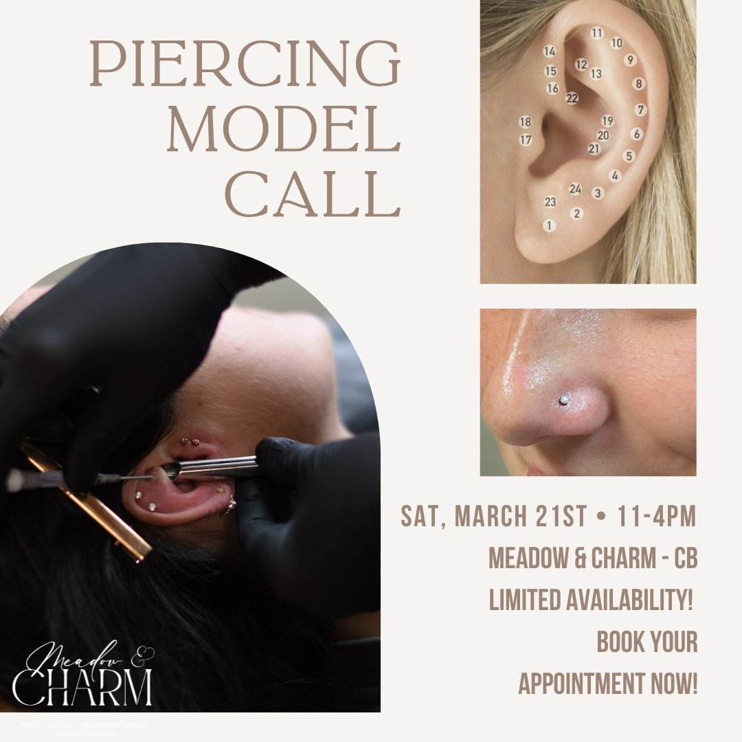 ✨ 𝐌𝐎𝐃𝐄𝐋 𝐂𝐀𝐋𝐋: 𝐀𝐃𝐕𝐀𝐍𝐂𝐄𝐃 𝐏𝐈𝐄𝐑𝐂𝐈𝐍𝐆 𝐓𝐑𝐀𝐈𝐍𝐈𝐍𝐆 ✨
We&rsquo;re hosting an 𝐀𝐝𝐯𝐚𝐧𝐜𝐞𝐝 𝐏𝐢𝐞𝐫𝐜𝐢𝐧𝐠 𝐓𝐫𝐚𝐢𝐧𝐢𝐧𝐠 and are looking for models to help us thoroughly train professional piercers.

📅 𝐒𝐚𝐭𝐮𝐫𝐝𝐚𝐲, 