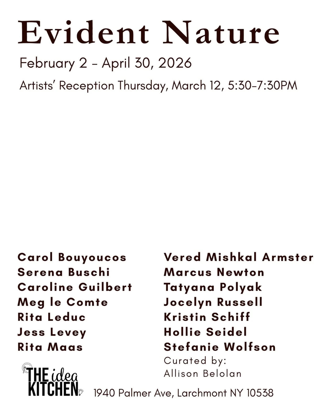 Honored to share that my work Aurora Borealis will be included in Evident Nature, a group exhibition exploring the intersection of art, science, and the natural world 🌿

Curated by @allisonbelolanart and presented at @theideakitchen, Evident Nature 