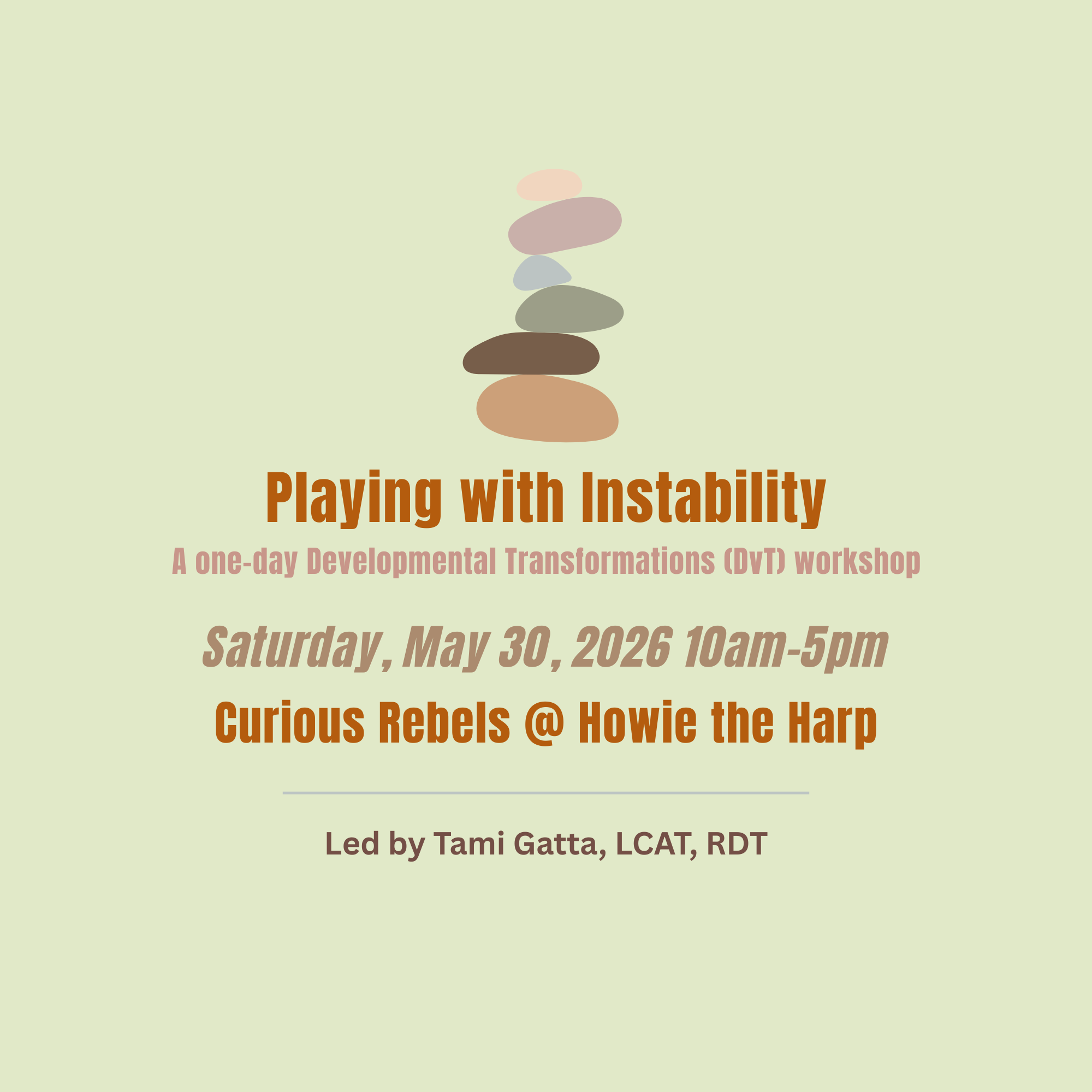 Playing with Instability DvT Workshop - May 30th