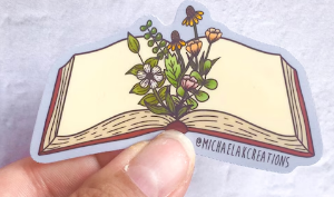 Bookworm Sticker by MichaelaKCreations – A Perfect Gift for Every Book Lover (AUD)