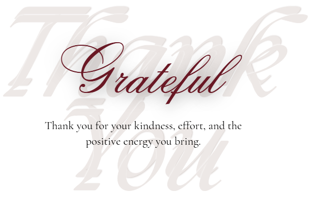 Grateful - Thank you Card