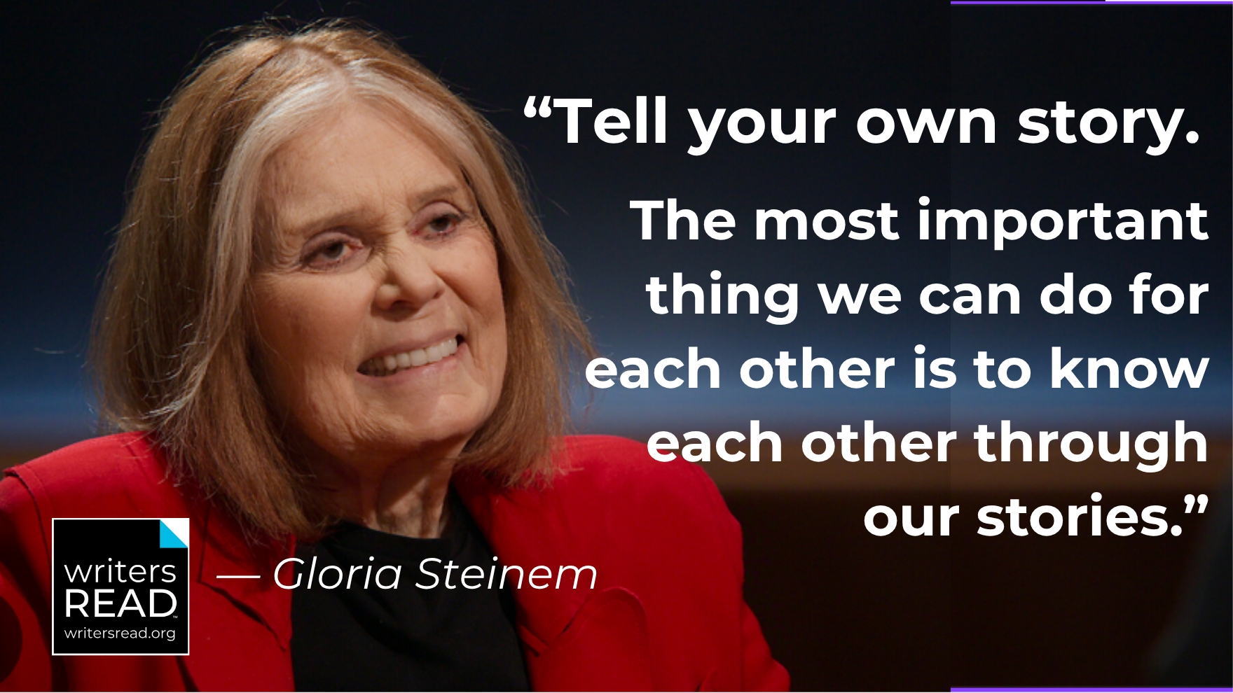 Writer Gloria Steinem