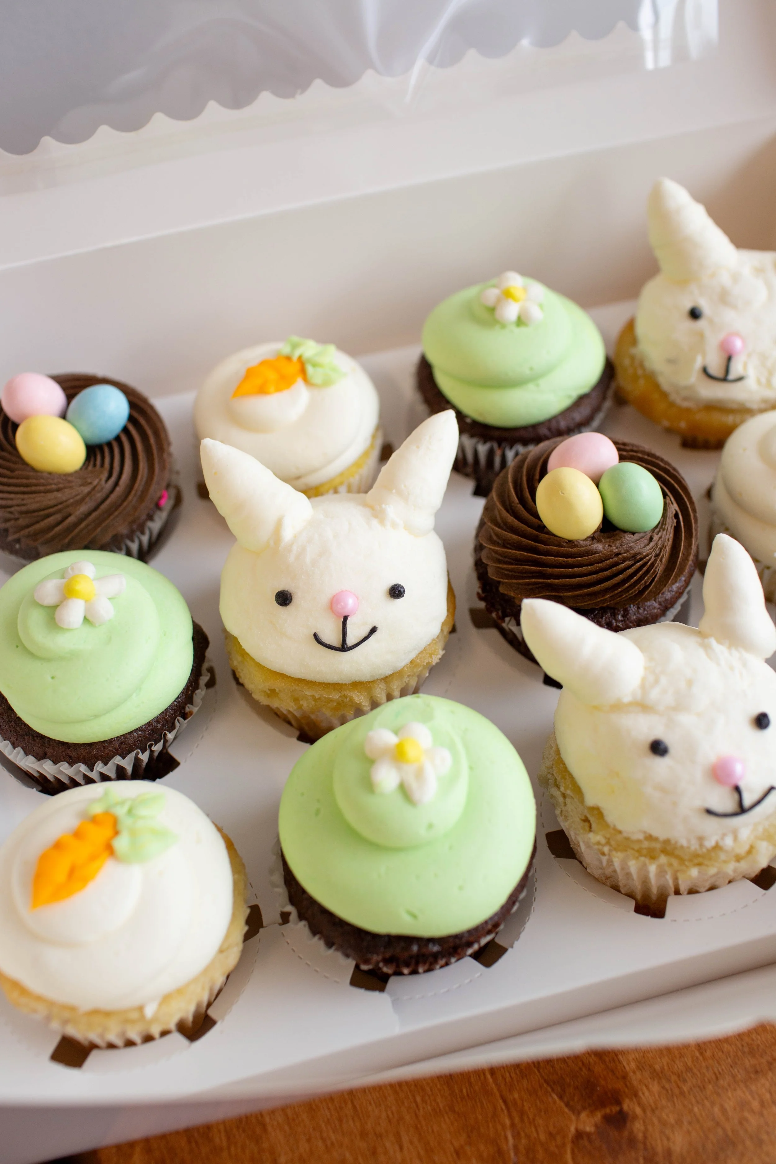 Dozen Easter Bunny Cupcakes