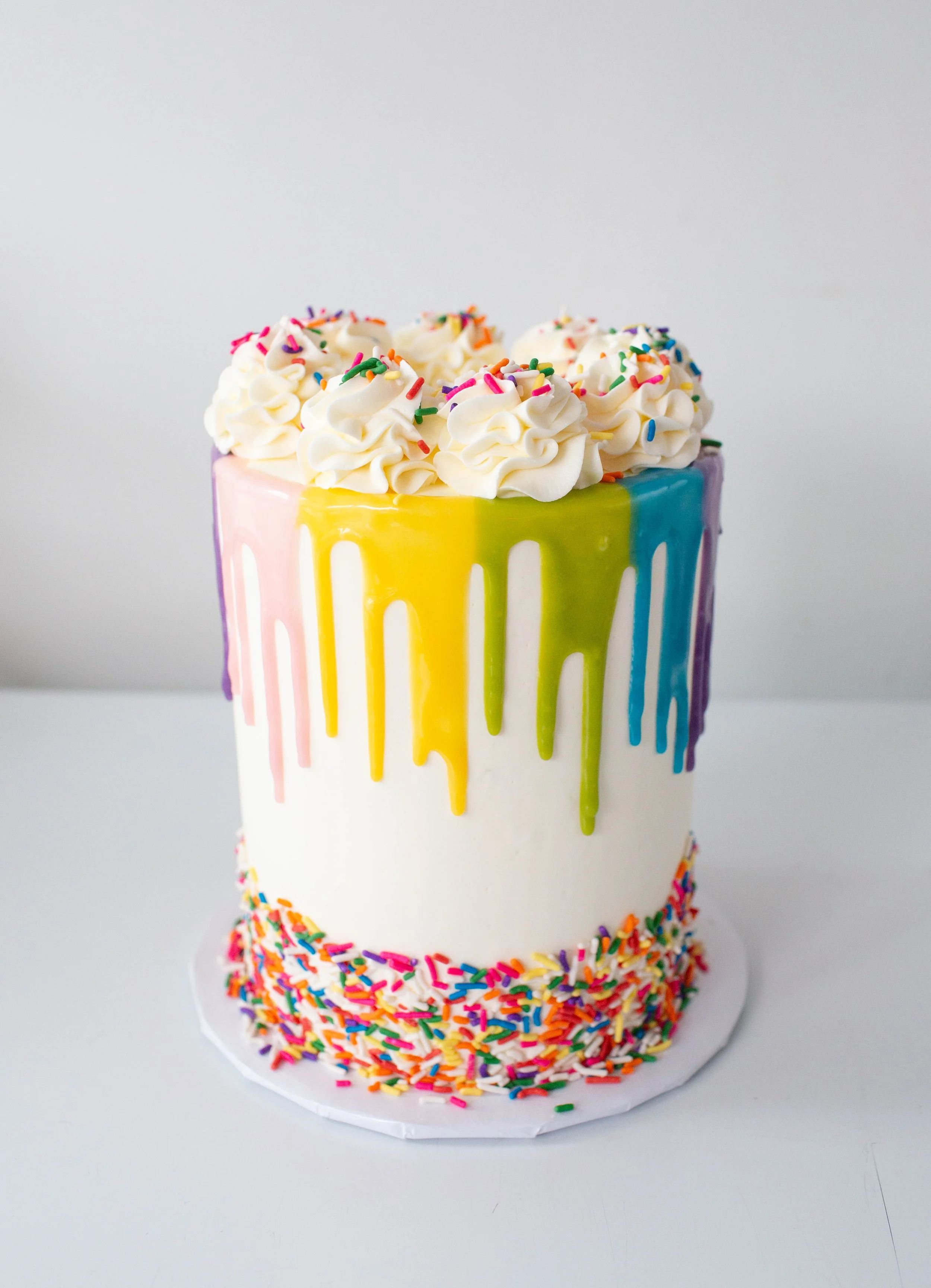 Rainbow Drip Cake