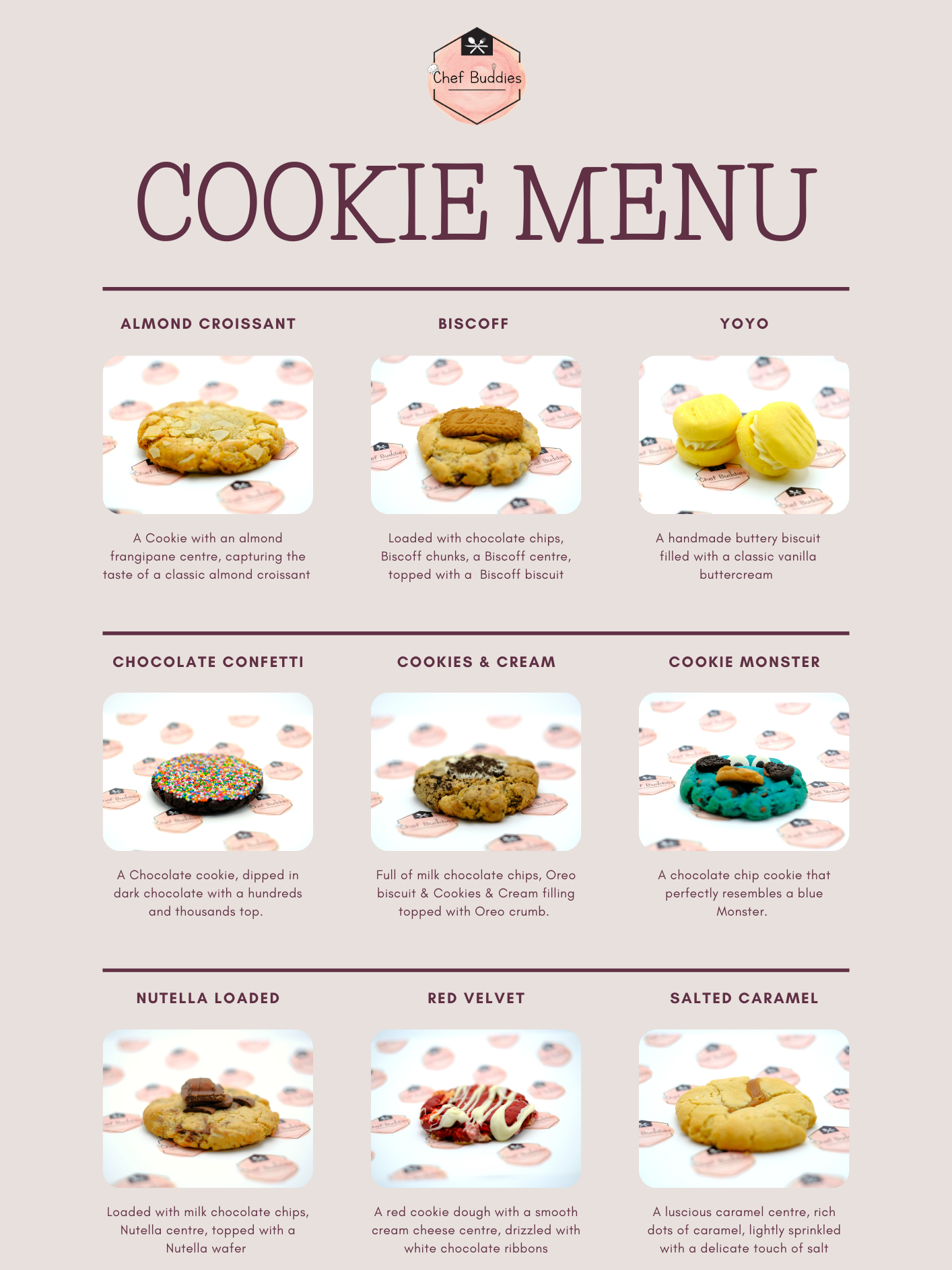 Cookie Menu