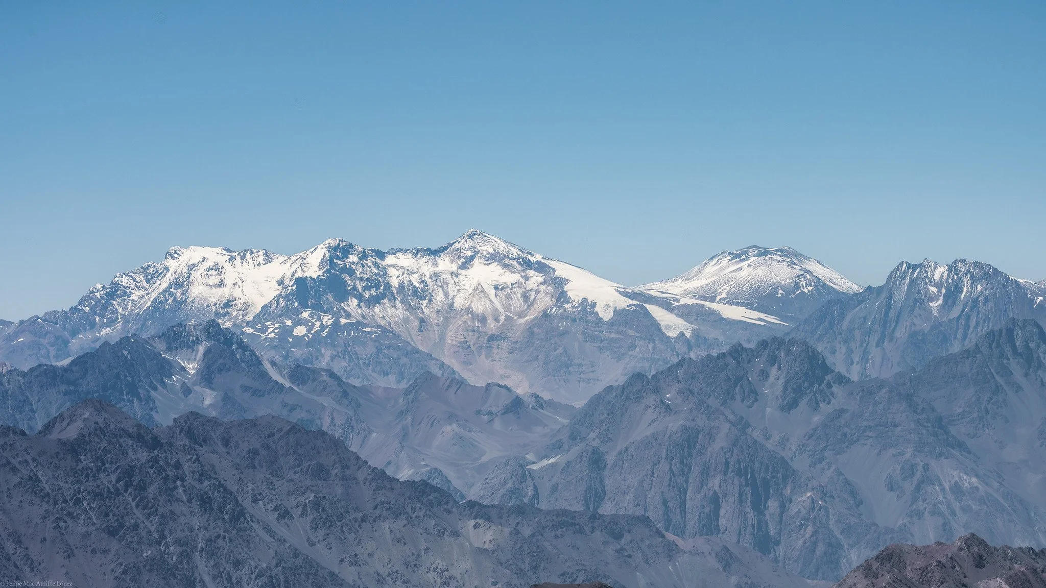 Cerro Marmolejo (6108m) y Volcán San José (5856m)