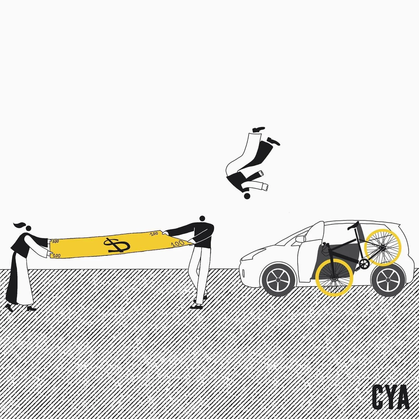 No one wants to worry about getting hospitalized because of an errant car door. Luckily our community has your back with cash and help negotiating your hospital bills just in case 🫶 
Keep doing what you love, and we&rsquo;ve got your back 🙌