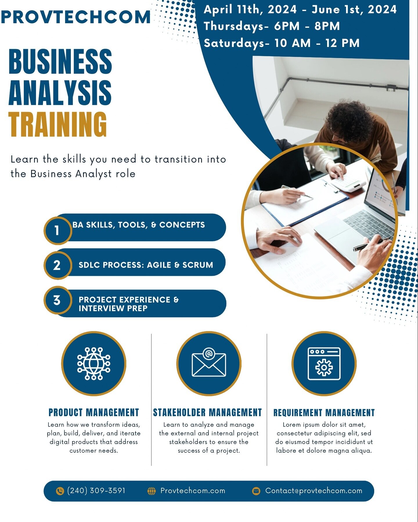 BA Training starts April 11th 2024! The job market has changed, so we have made adjustments to ensure your are ready to navigate these times. Registration ends April 9th. Sign up and take the next steps to making that career change!

#businessanalyst