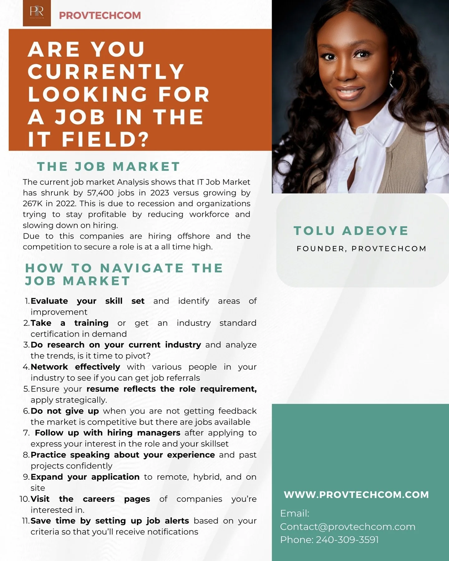 The IT job market has changed and we thought to share some tips to navigate it.

#businessanalyst  #BAtraining  #businessanalysts #tech #techjobs #careerdevelopment #careerchange #techtraining #ittraining #agilecoach #agiletraining #interviewprep #jo