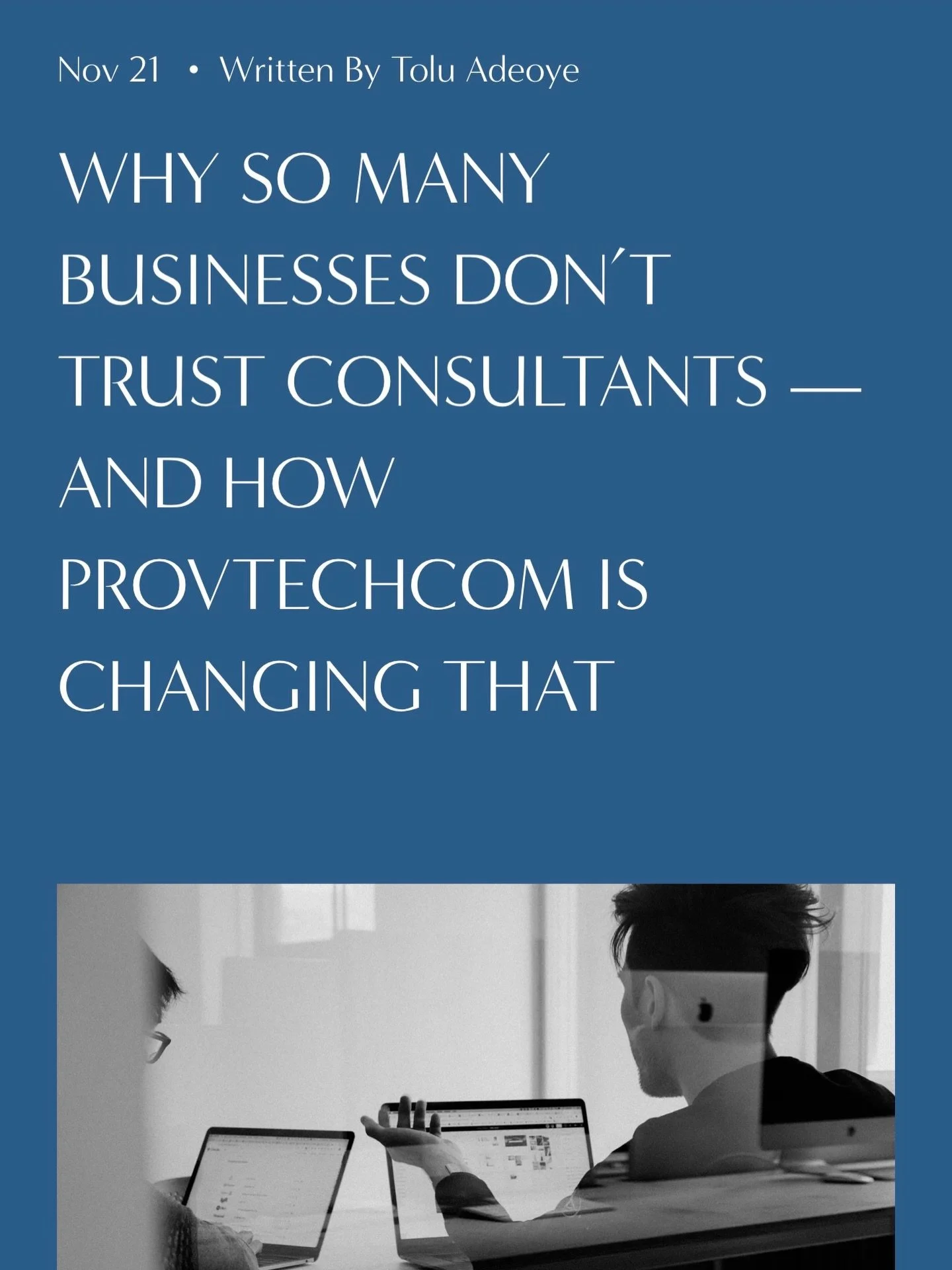 We have a new blog post! Here is an excerpt:
 &ldquo; One thing that sets Provtechcom apart is our commitment to clarity in pricing. We understand that many small businesses hesitate to work with consultants because they fear hidden fees, unpredictab