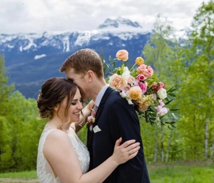 A glimpse of the most beautiful wedding last weekend in Revelstoke. This bride was an absolute dream to work with! Congratulations Scott and Danielle 💕
.
.
@kathleenfisherphotography 
@looksbylaine