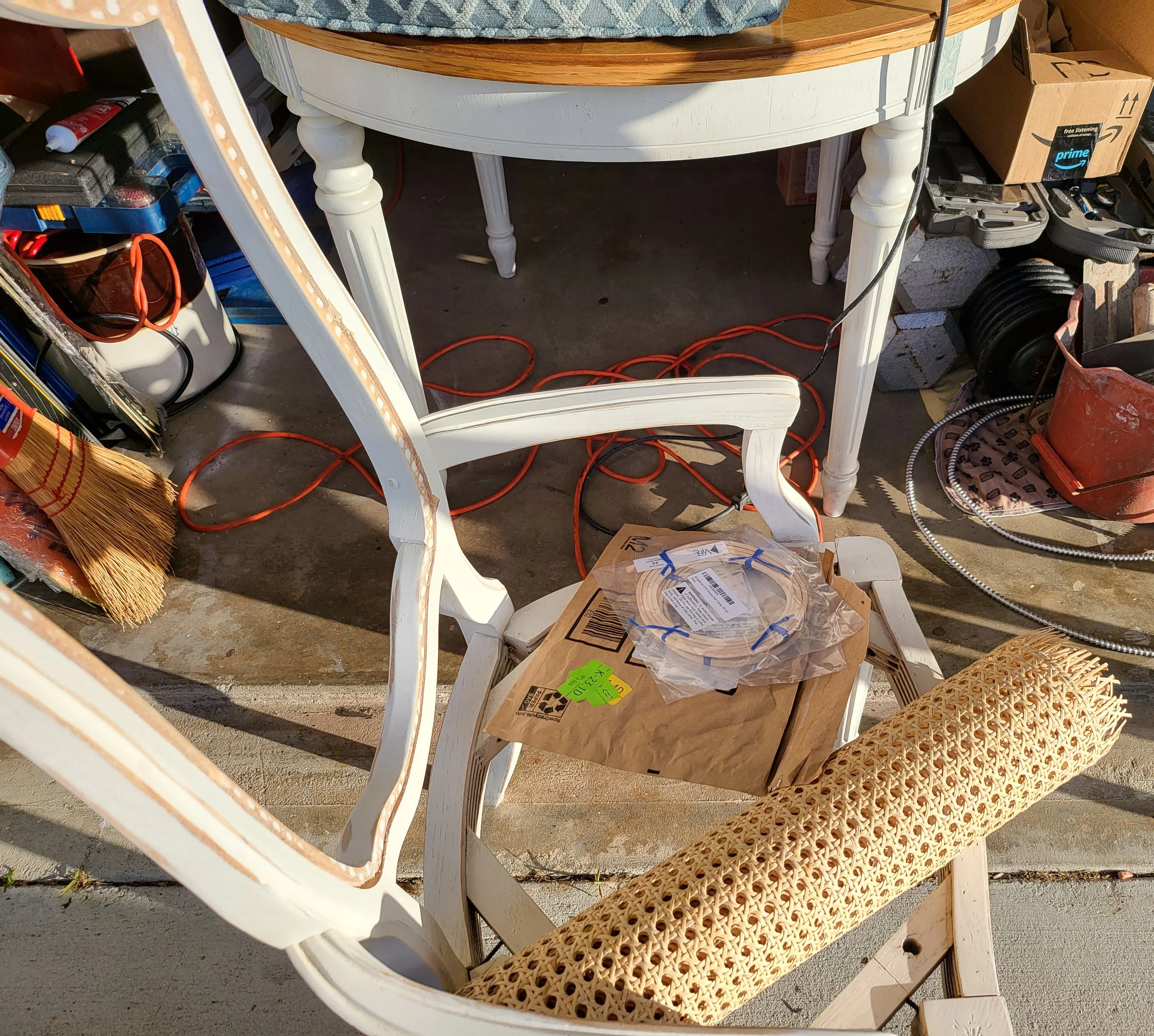 Replacing Cane and Restoring Dining Chairs