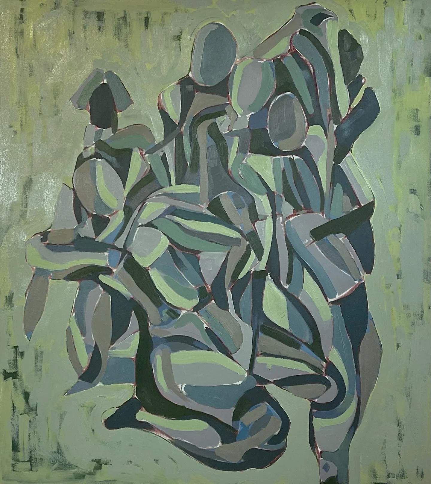 “Eric” Gesture Collage #5
Oil on canvas - 48x54
