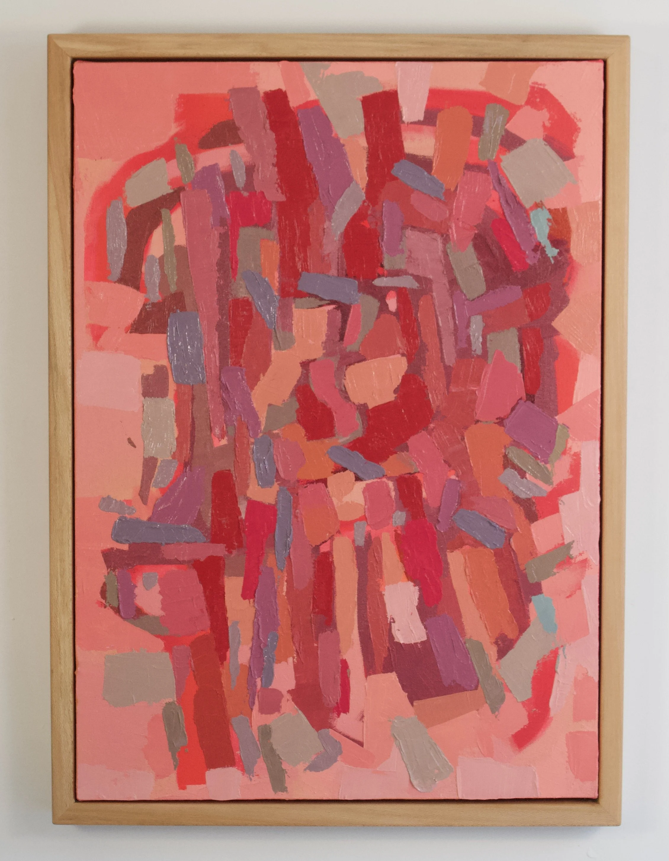Breath - Part Two: Contraction 
Oil on canvas in a Maple frame
24" x 17"
$650