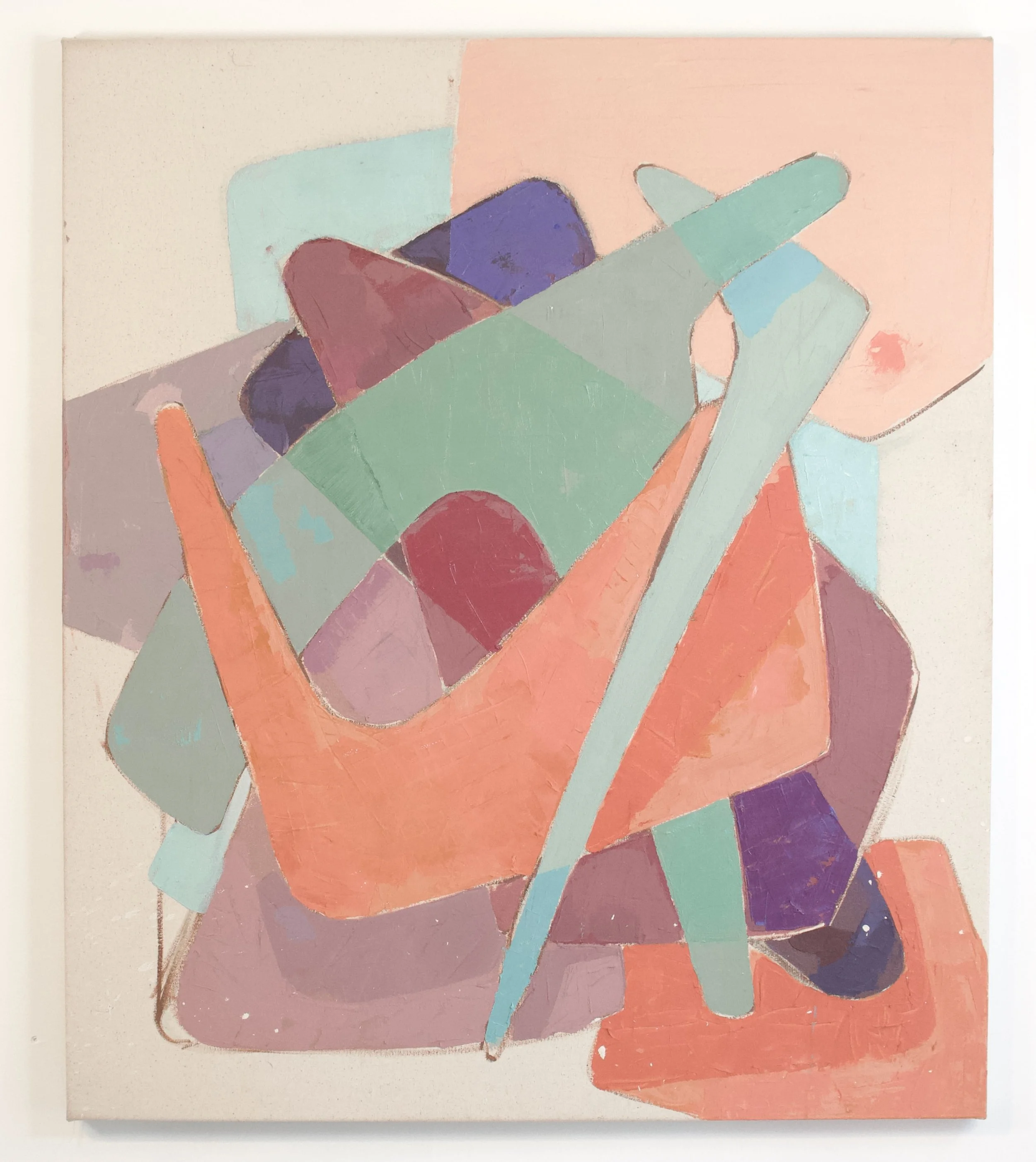 Woodworking Abstraction 1 : Bevels
Oil on canvas
46" x 36"
$1300