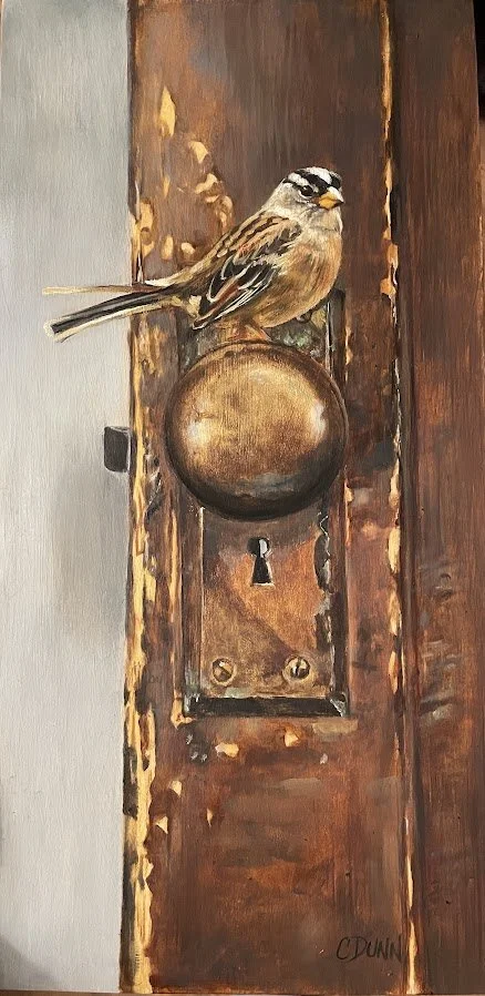 Threshold. 6x12. Oil and Gold Leaf on Panel