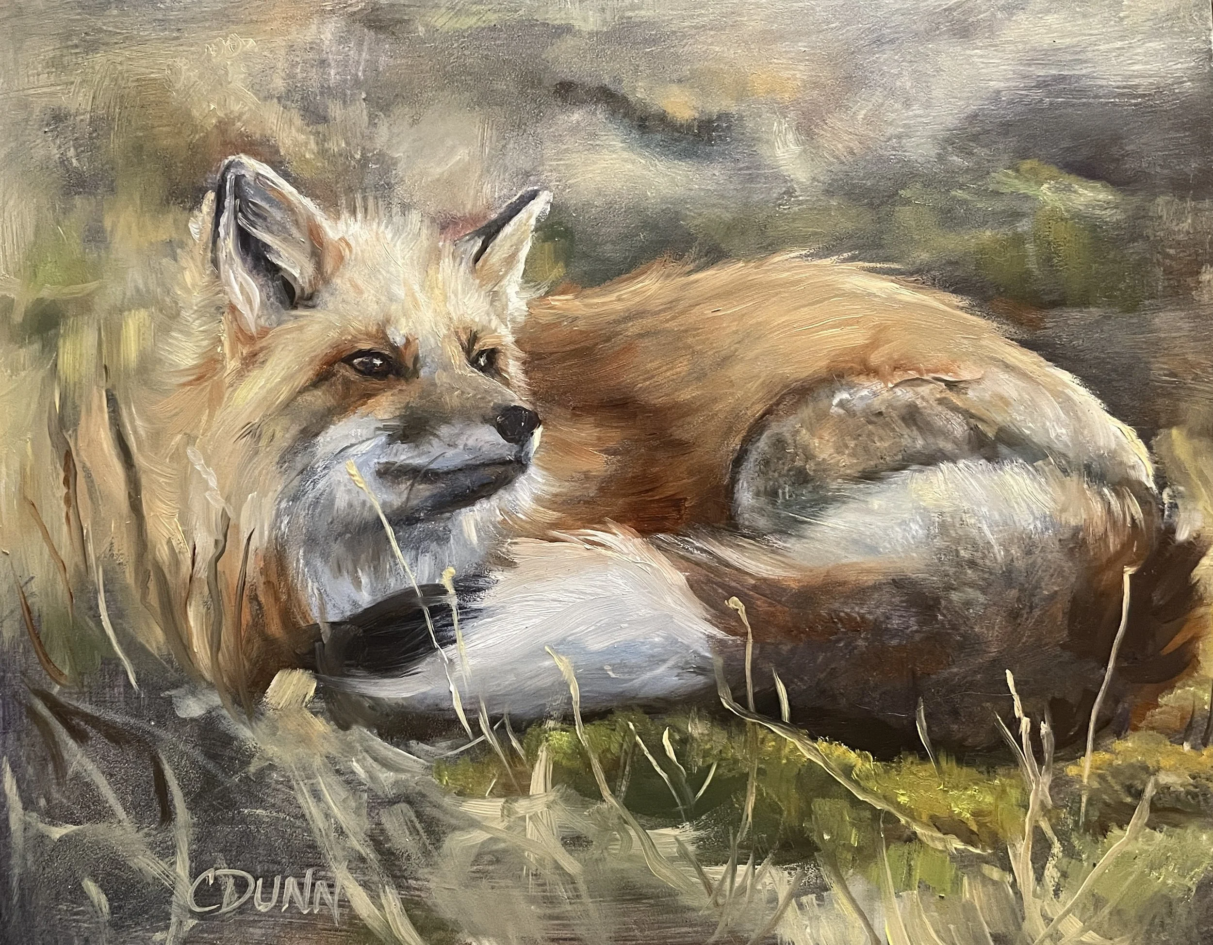 Woodland Friends 2026 'Fire on the Mountain' (Fox Laying Down)