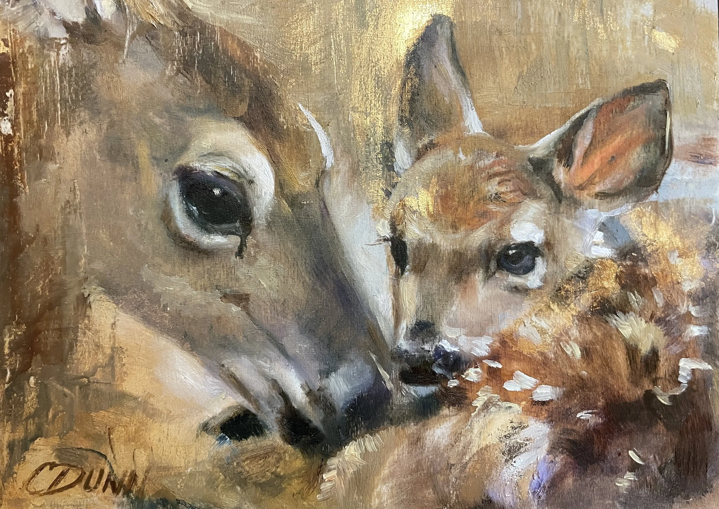 Woodland Friends 2026 'The First Safe Place" (Mama and Baby Deer)