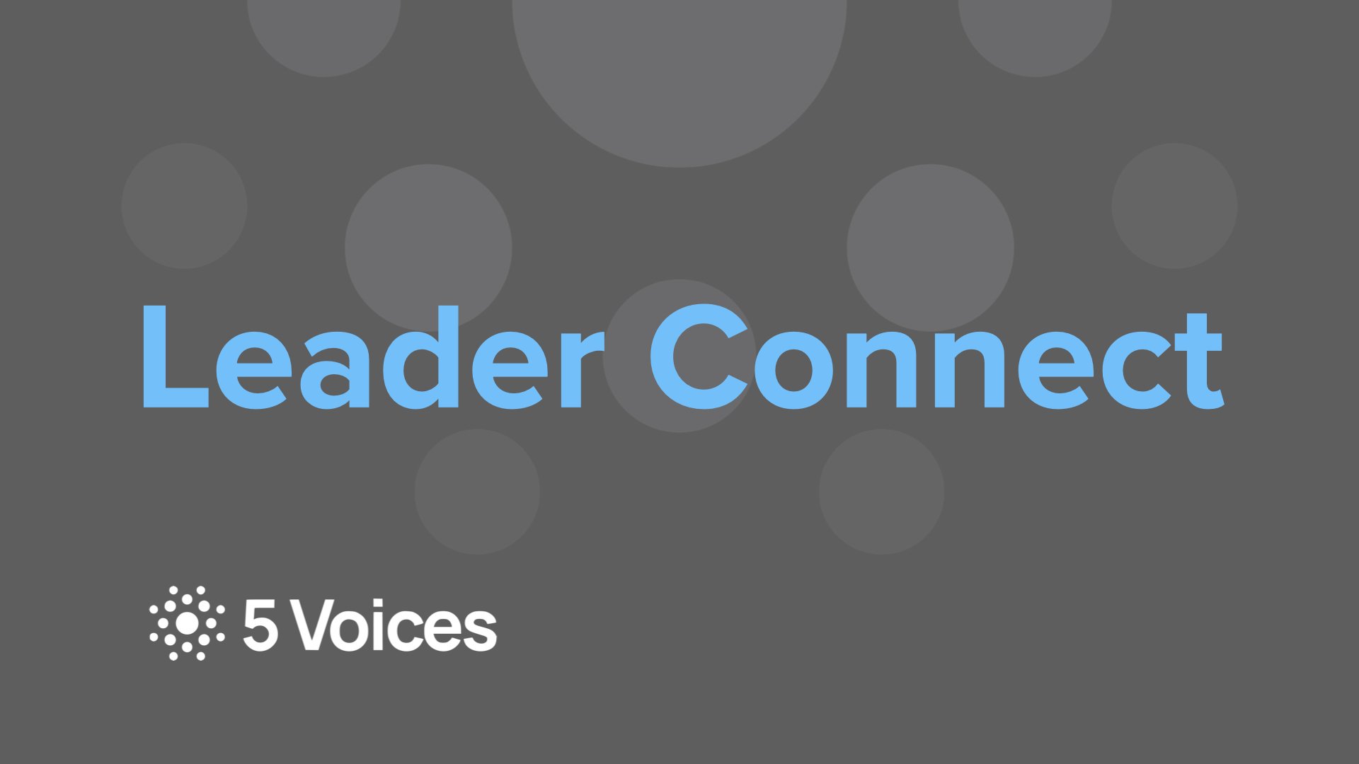 September Leader Connect