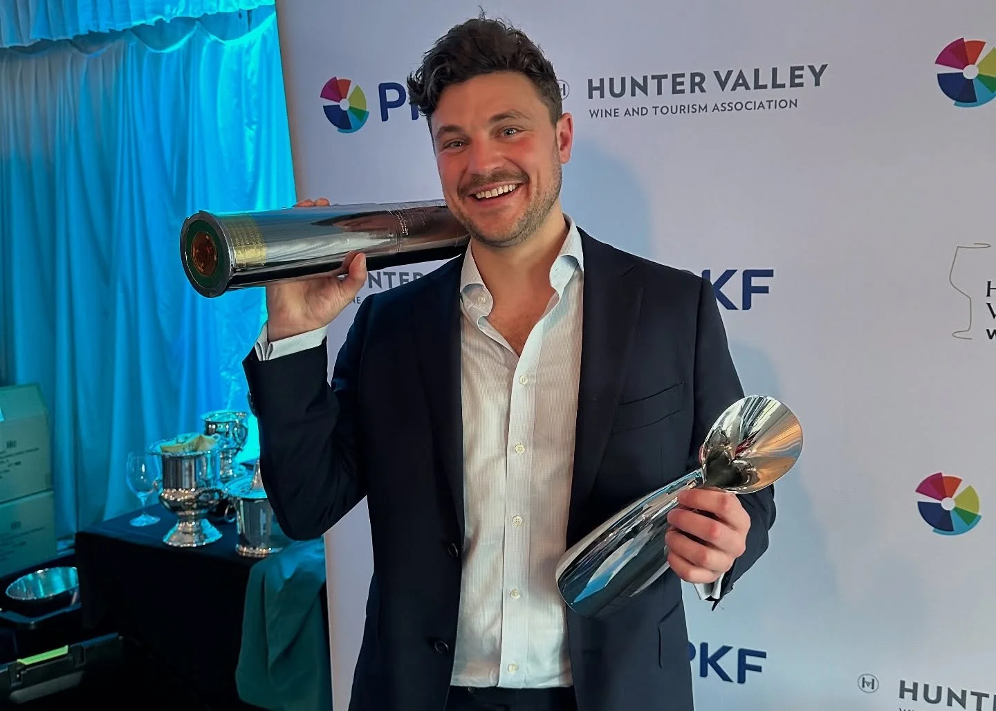 What an honour to receive the Lone Pine Barracks Officers Mess Silver Bullet for the 2024 Gunpowder Wines Fiano at the @hunterwineshow. 

The trophy is awarded to the international judges&rsquo; standout wine of the entire show, which makes this reco