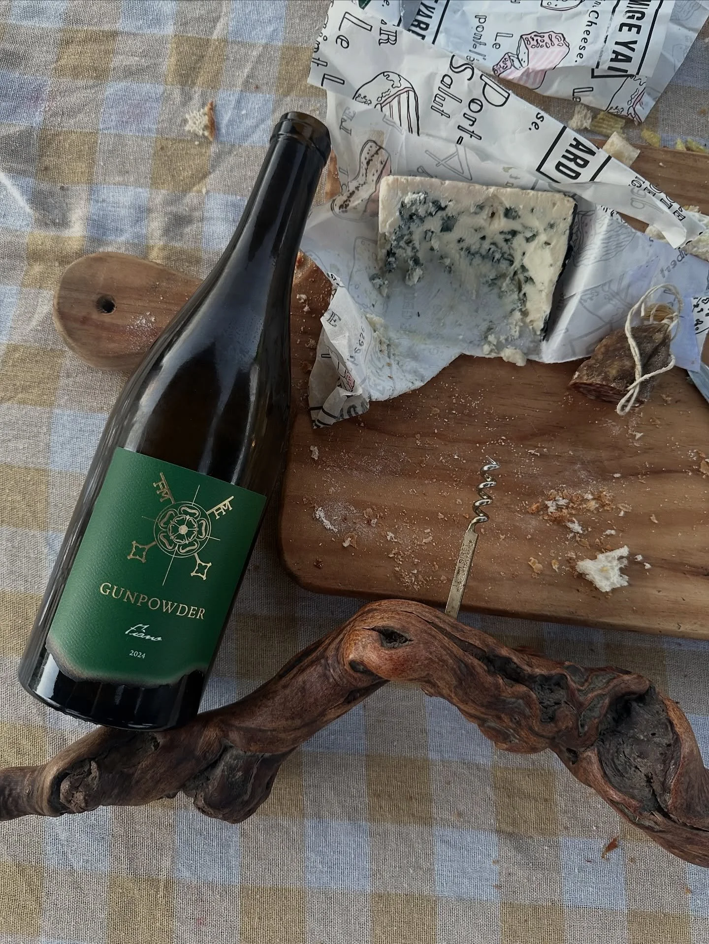 Warning: the 2024 Fiano pairs dangerously well with good cheese, great saucisson and stellar company! Bringing the French life of Domazan to the Hunter 🧀 

Down to the last few dozen of the Hunter Valley Wine Show Silver Bullet Winner. 🏆 

#hunterv