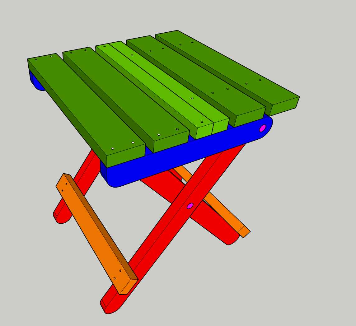 One-Board Folding Stool Plans