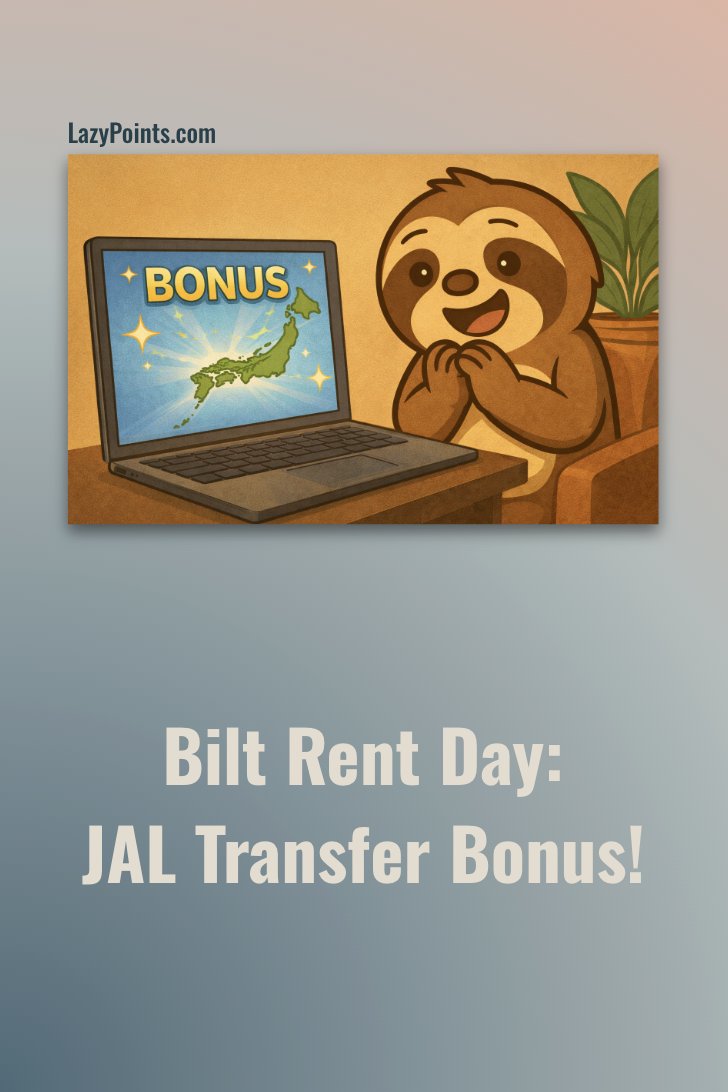Bilt Rent Day: JAL Transfer Bonus